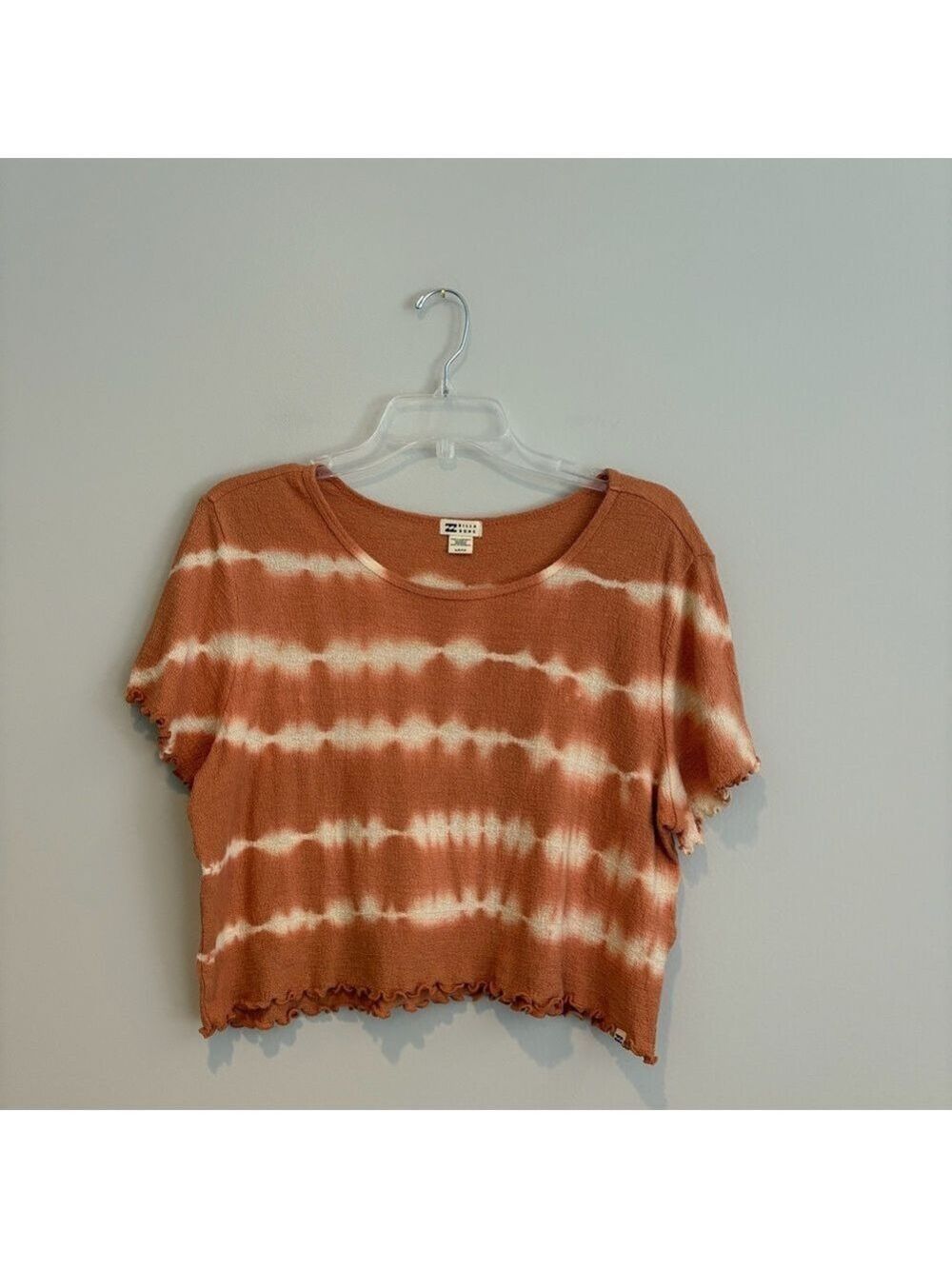 Billabong Rust Tie-Dye Crop Top Size S